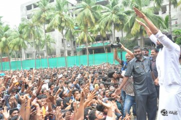 Nene Raju Nene Mantri Movie Team at K L University